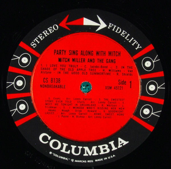 Mitch Miller And The Gang : Party Sing Along With Mitch (LP,Stereo)
