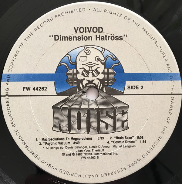 Voïvod : Dimension Hatröss (LP,Album)
