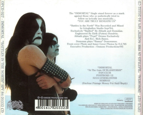 Immortal : Battles In The North (Album)