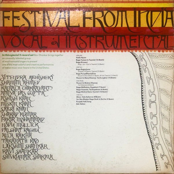 Ravi Shankar : Ravi Shankar's Festival From India (LP)