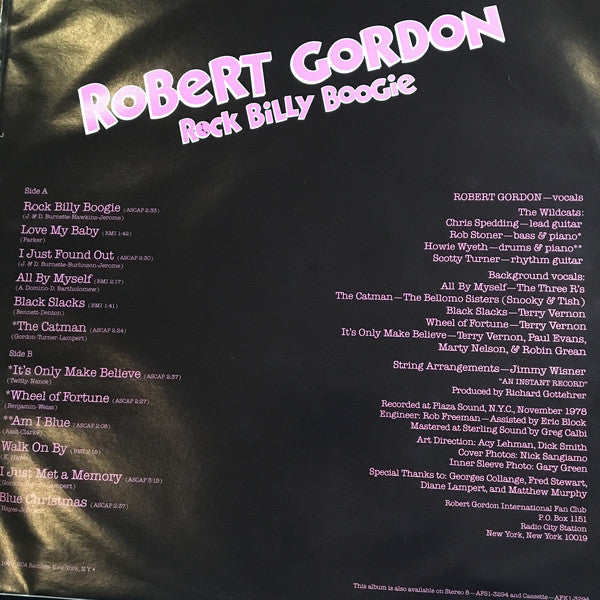 Robert Gordon (2) : Rock Billy Boogie (LP,Album)