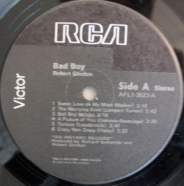 Robert Gordon (2) : Bad Boy (LP,Album)