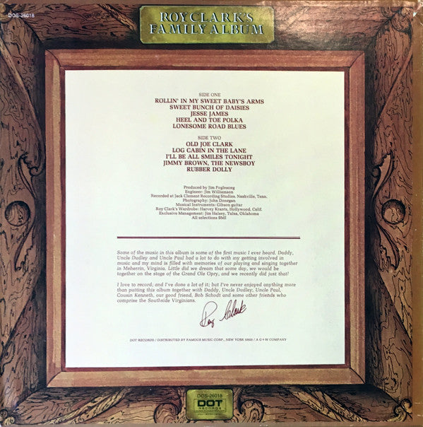Roy Clark : Roy Clark's Family Album (LP,Album)