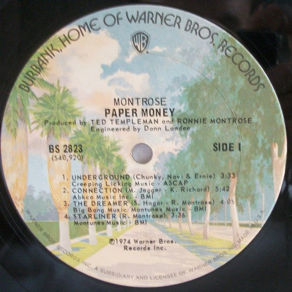 Montrose (2) : Paper Money (LP,Album)