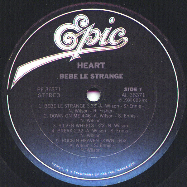 Heart : Bebe Le Strange (LP,Album,Reissue)