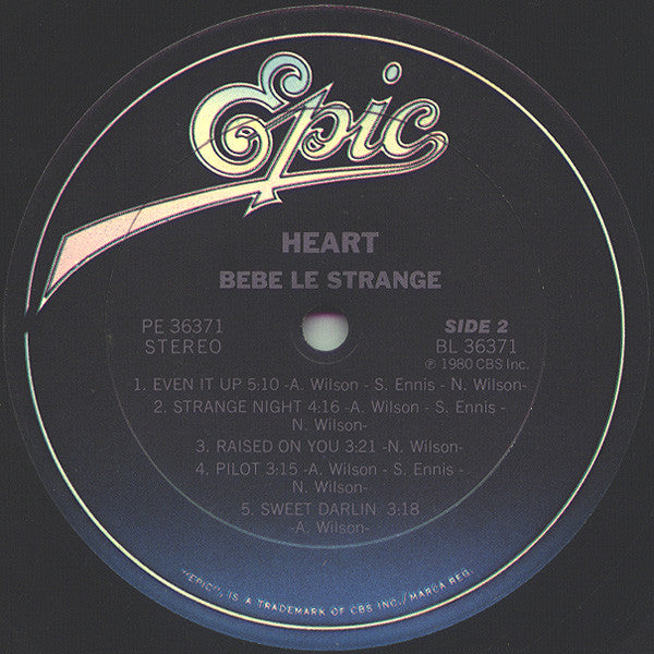Heart : Bebe Le Strange (LP,Album,Reissue)