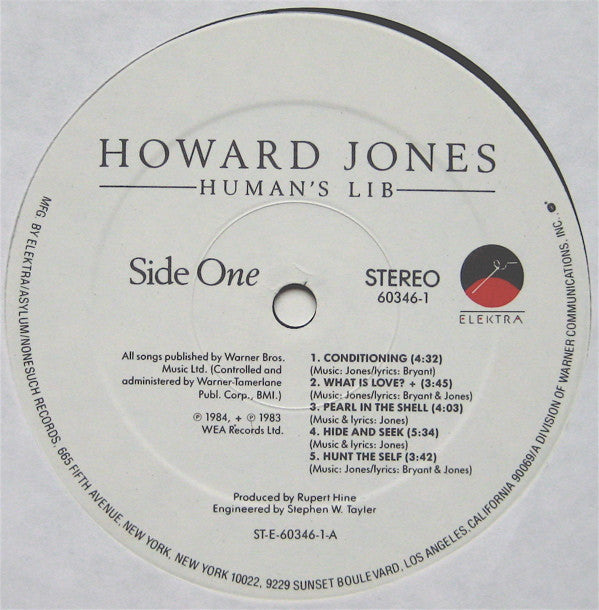 Howard Jones : Human's Lib (LP,Album)