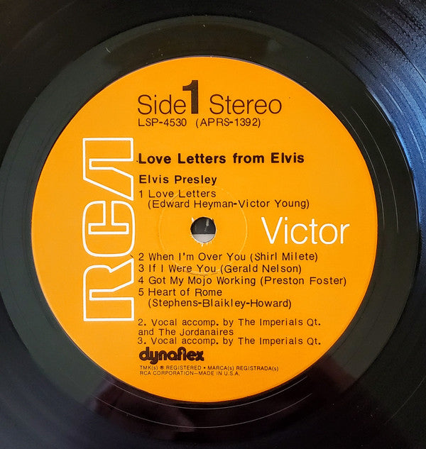 Elvis Presley : Love Letters From Elvis (LP,Album,Reissue,Stereo)