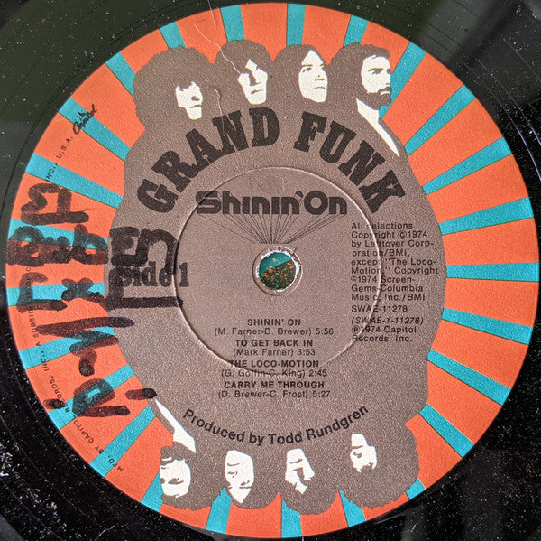 Grand Funk Railroad : Shinin' On (LP,Album)