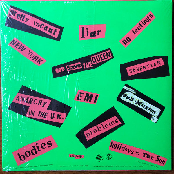 Sex Pistols : Never Mind The Bollocks Here's The Sex Pistols (LP,Album,Reissue)