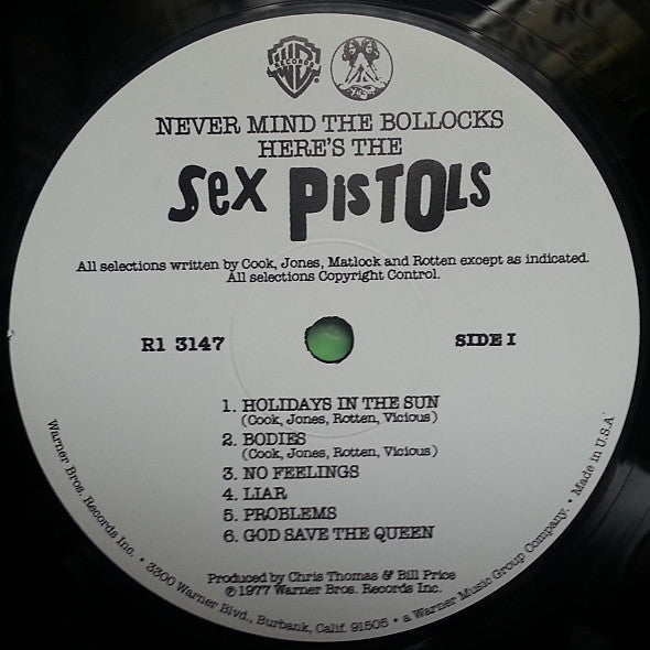 Sex Pistols : Never Mind The Bollocks Here's The Sex Pistols (LP,Album,Reissue)