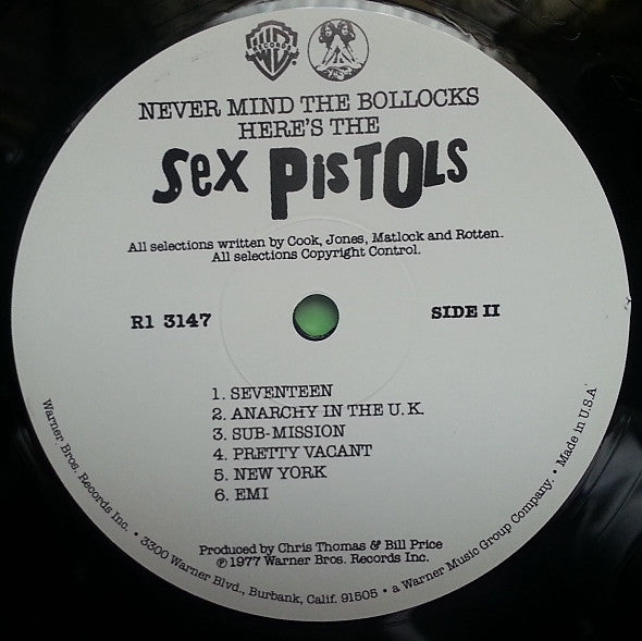Sex Pistols : Never Mind The Bollocks Here's The Sex Pistols (LP,Album,Reissue)