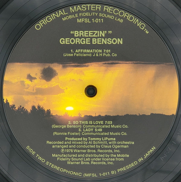 George Benson : Breezin' (LP,Album,Limited Edition,Reissue,Remastered,Stereo)