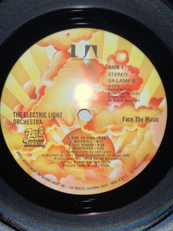 Electric Light Orchestra : Face The Music (LP,Album,Mispress,Repress,Stereo)