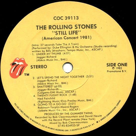 Rolling Stones, The : Still Life (American Concert 1981) (LP,Album)