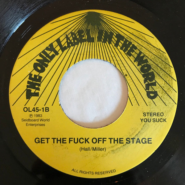 You Suck! : The You Suck Chant (7")