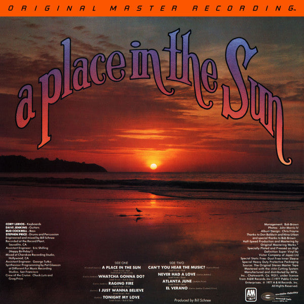 Pablo Cruise : A Place In The Sun (LP,Album,Limited Edition,Reissue,Remastered)