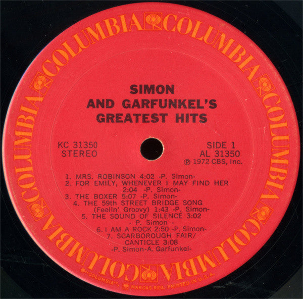 Simon & Garfunkel : Simon And Garfunkel's Greatest Hits (LP,Compilation)