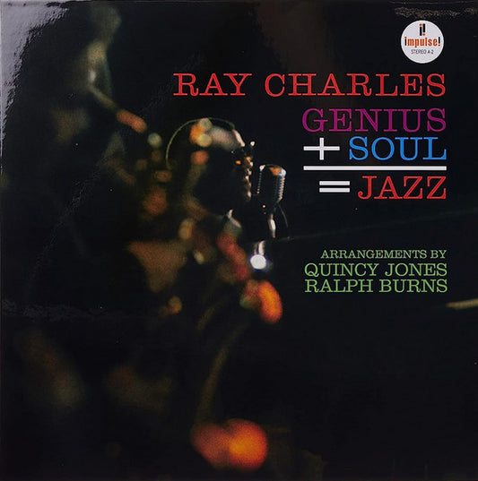 Ray Charles : Genius + Soul = Jazz (LP,Album,Reissue,Repress,Stereo)
