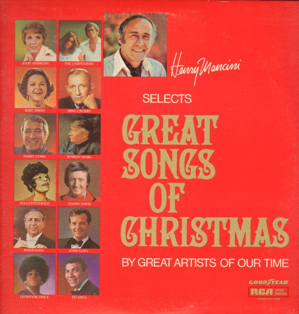 Various : Henry Mancini Selects Great Songs Of Christmas By Great Artists Of Our Time (LP,Compilation,Limited Edition,Stereo)