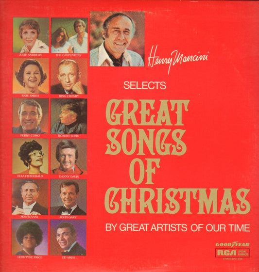 Various : Henry Mancini Selects Great Songs Of Christmas By Great Artists Of Our Time (LP,Compilation,Limited Edition,Stereo)