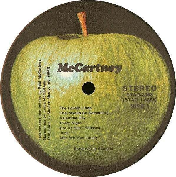Paul McCartney : McCartney (LP,Album,Stereo)