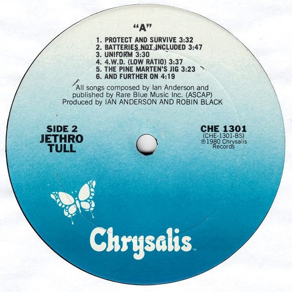 Jethro Tull : A (LP,Album,Stereo)