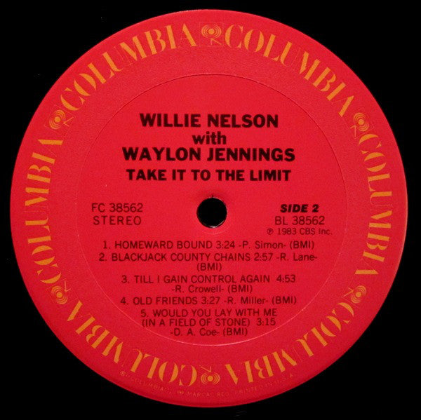 Waylon Jennings & Willie Nelson : Take It To The Limit (LP,Album)