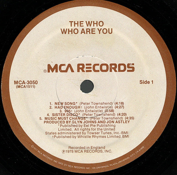 Who, The : Who Are You (LP,Album,Stereo)