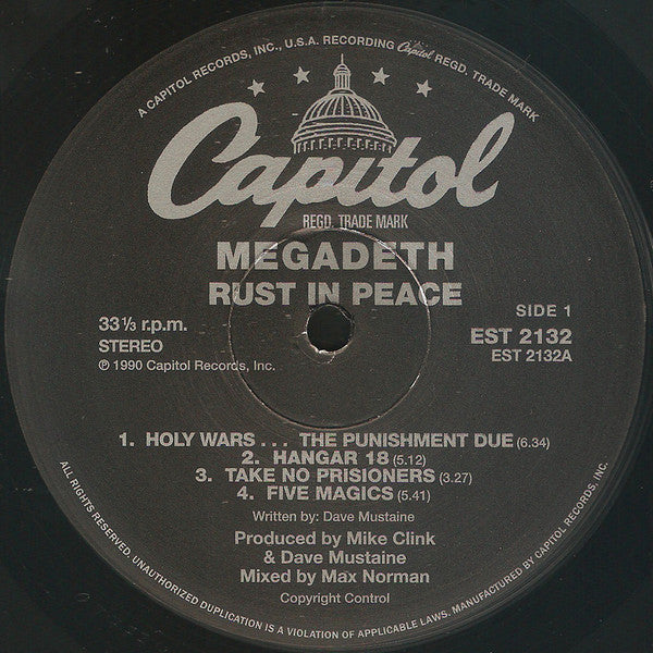 Megadeth : Rust In Peace (LP,Album,Limited Edition,Reissue)