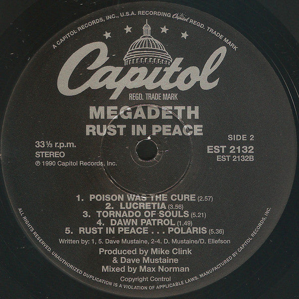Megadeth : Rust In Peace (LP,Album,Limited Edition,Reissue)