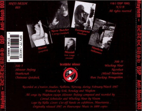 Mayhem : Deathcrush (Mini-Album,Reissue)