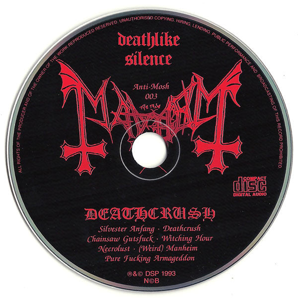Mayhem : Deathcrush (Mini-Album,Reissue)