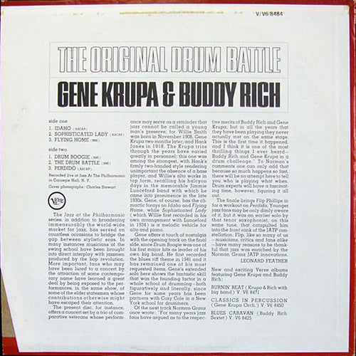 Gene Krupa & Buddy Rich : The Original Drum Battle! (LP,Album,Stereo,Reissue)