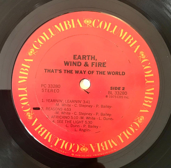 Earth, Wind & Fire : That's The Way Of The World (LP,Album,Stereo)