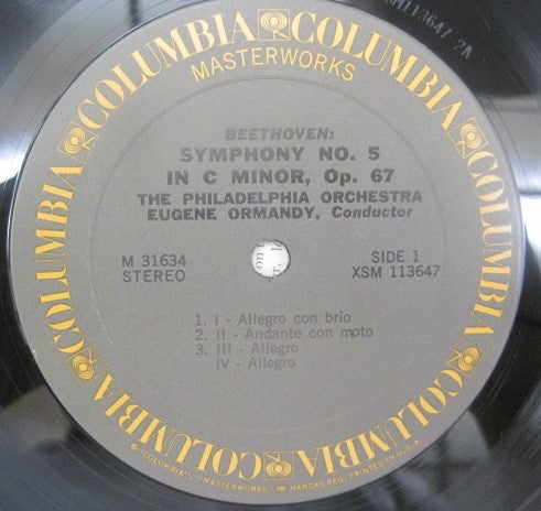 Ludwig Van Beethoven - Eugene Ormandy • Philadelphia Orchestra, The : Fifth Symphony • Eighth Symphony (LP)