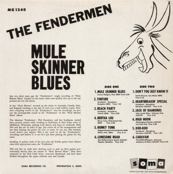 Fendermen, The : Mule Skinner Blues (LP,Reissue)