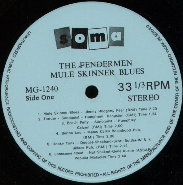 Fendermen, The : Mule Skinner Blues (LP,Reissue)