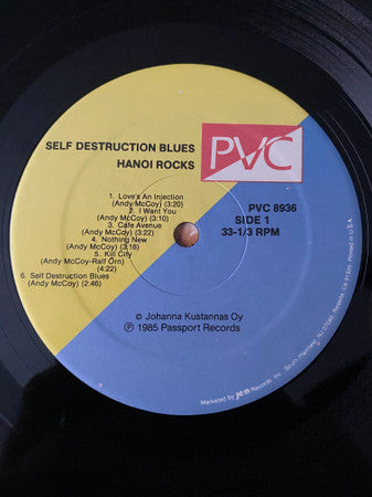Hanoi Rocks : Self Destruction Blues (LP,Album)