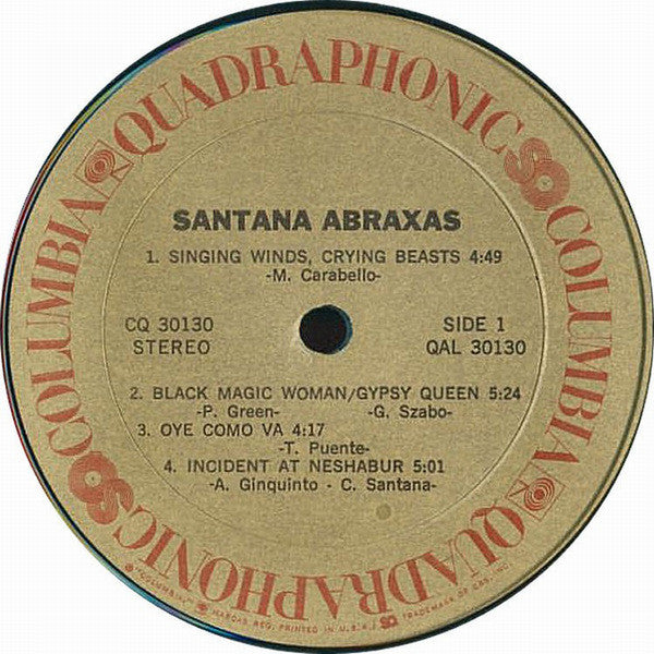 Santana : Abraxas (LP,Album,Reissue,Quadraphonic)