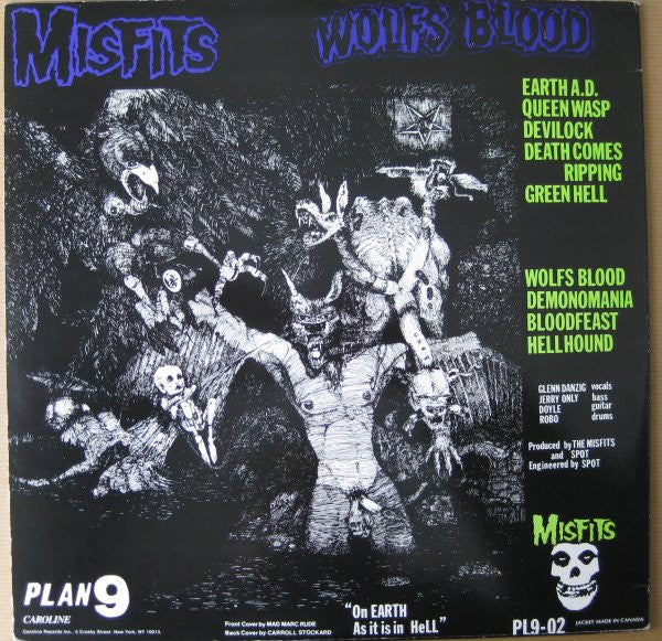 Misfits : Earth A.D. / Wolfs Blood (LP,Repress,Album)