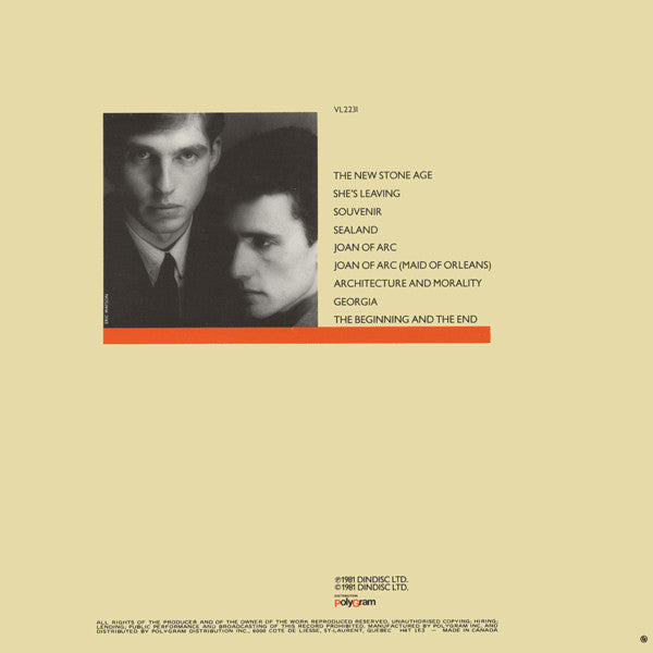 Orchestral Manoeuvres In The Dark : Architecture & Morality (LP,Album)