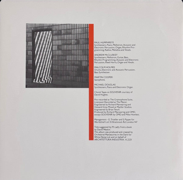 Orchestral Manoeuvres In The Dark : Architecture & Morality (LP,Album)