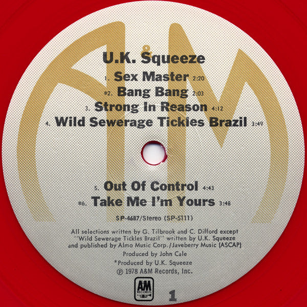 Squeeze (2) : U.K. Squeeze (LP,Album,Limited Edition,Stereo)