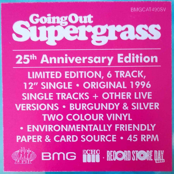 Supergrass : Going Out (12",45 RPM,Record Store Day,Single,Limited Edition,Reissue,Stereo)