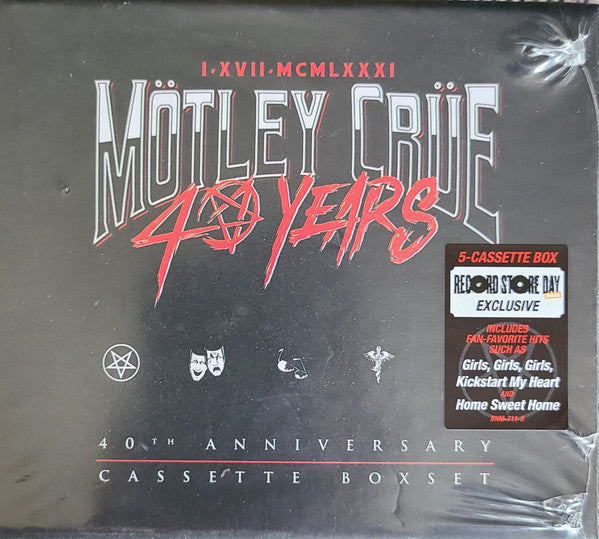 Mötley Crüe : 40 Years (40th Anniversary Cassette Boxset) (Compilation,Limited Edition)