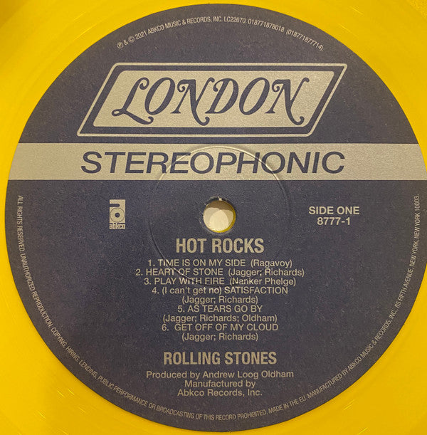 Rolling Stones, The : Hot Rocks 1964-1971 (LP,Compilation,Limited Edition,Reissue)