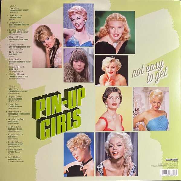 Various : Pin-Up Girls - Not Easy To Get (LP,Compilation)