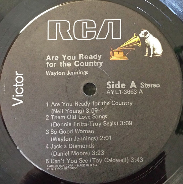 Waylon Jennings : Are You Ready For The Country (LP,Album,Reissue)