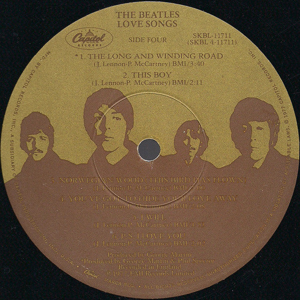 Beatles, The : Love Songs (LP,Compilation,Stereo)